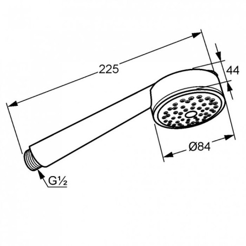 Душевая лейка Kludi Zenta, 6060005-00